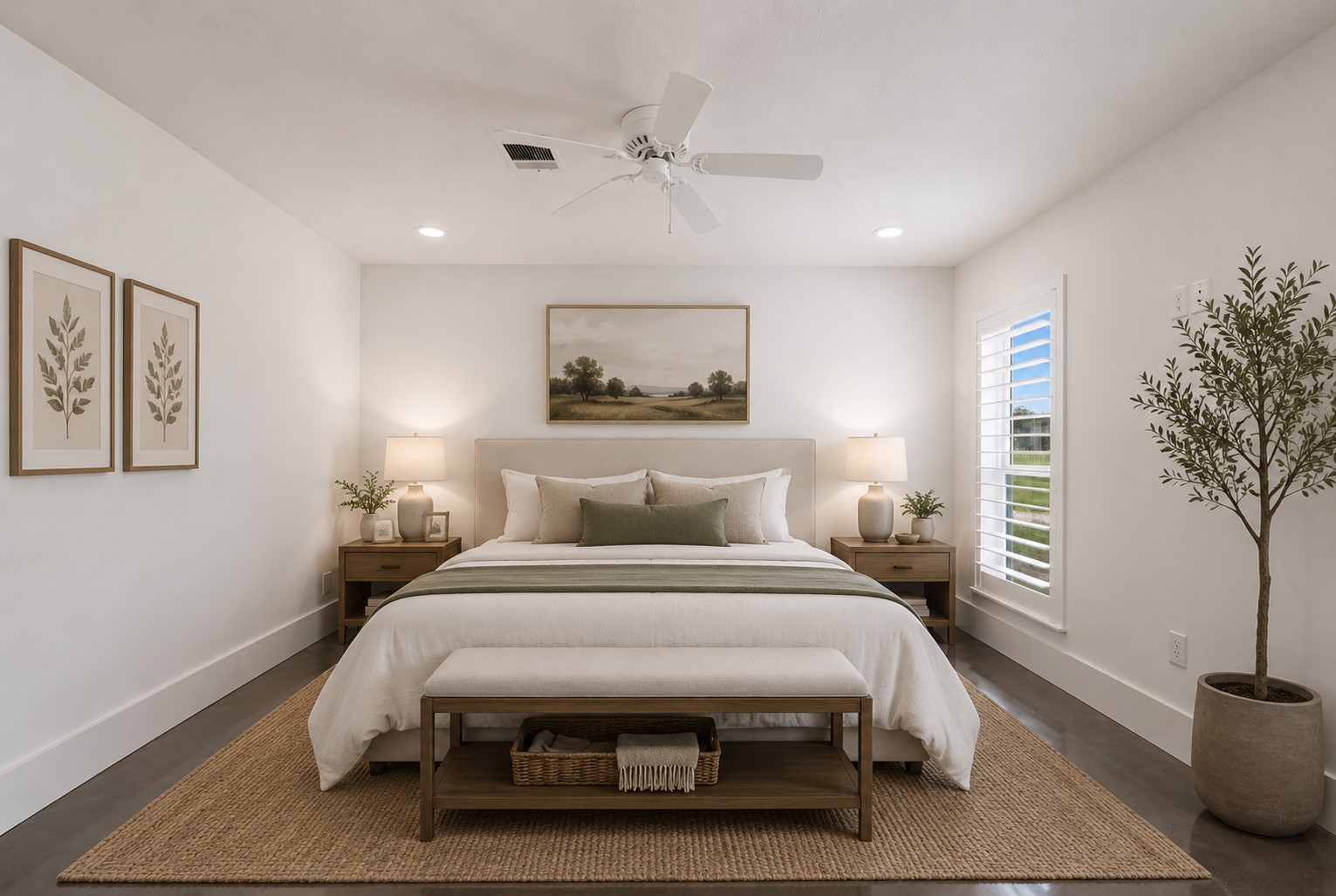 1589 County Road 252 Anderson, TX 77830 - Photo 27 of 50 a bedroom with a bed and a painting on the wall