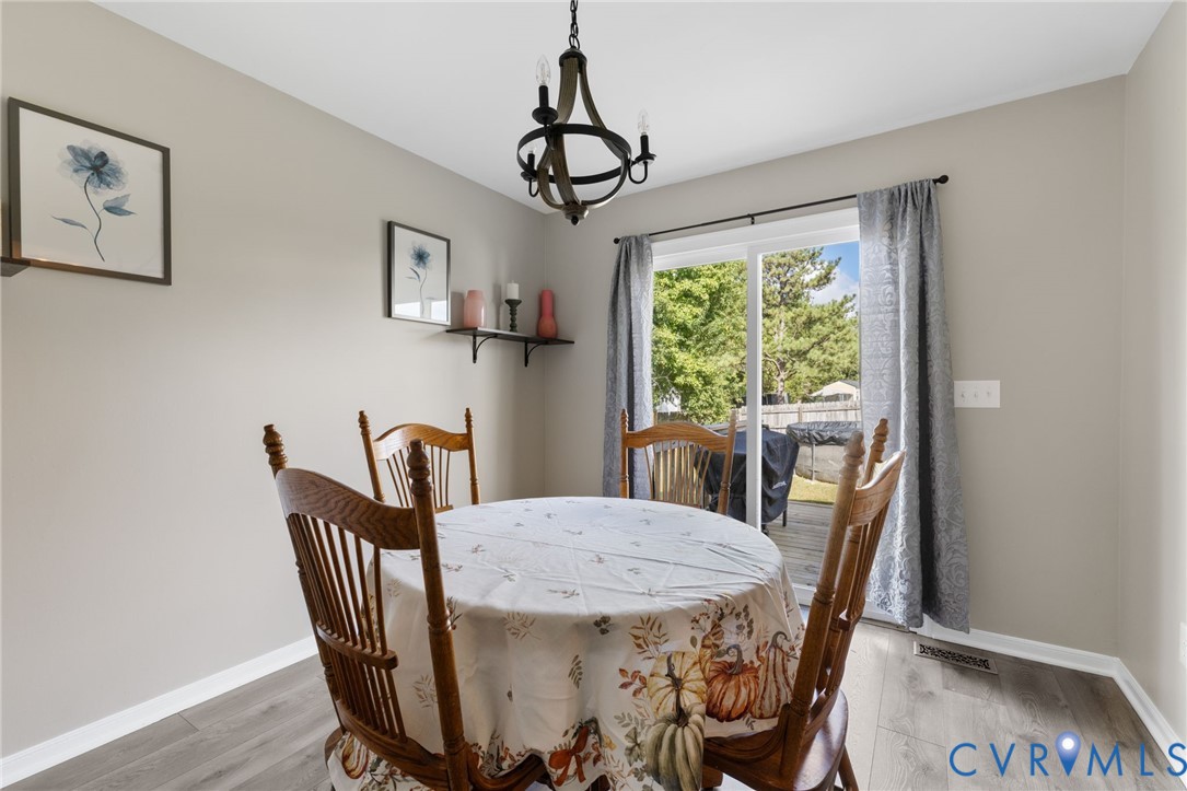 3212 Fielding Road Colonial Heights, VA 23834 - Photo 12 of 33 Separate Dining Room with access to the Deck and F