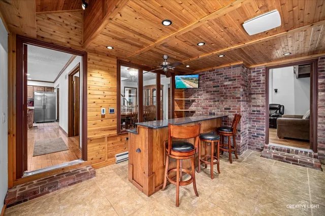 a large room with large windows