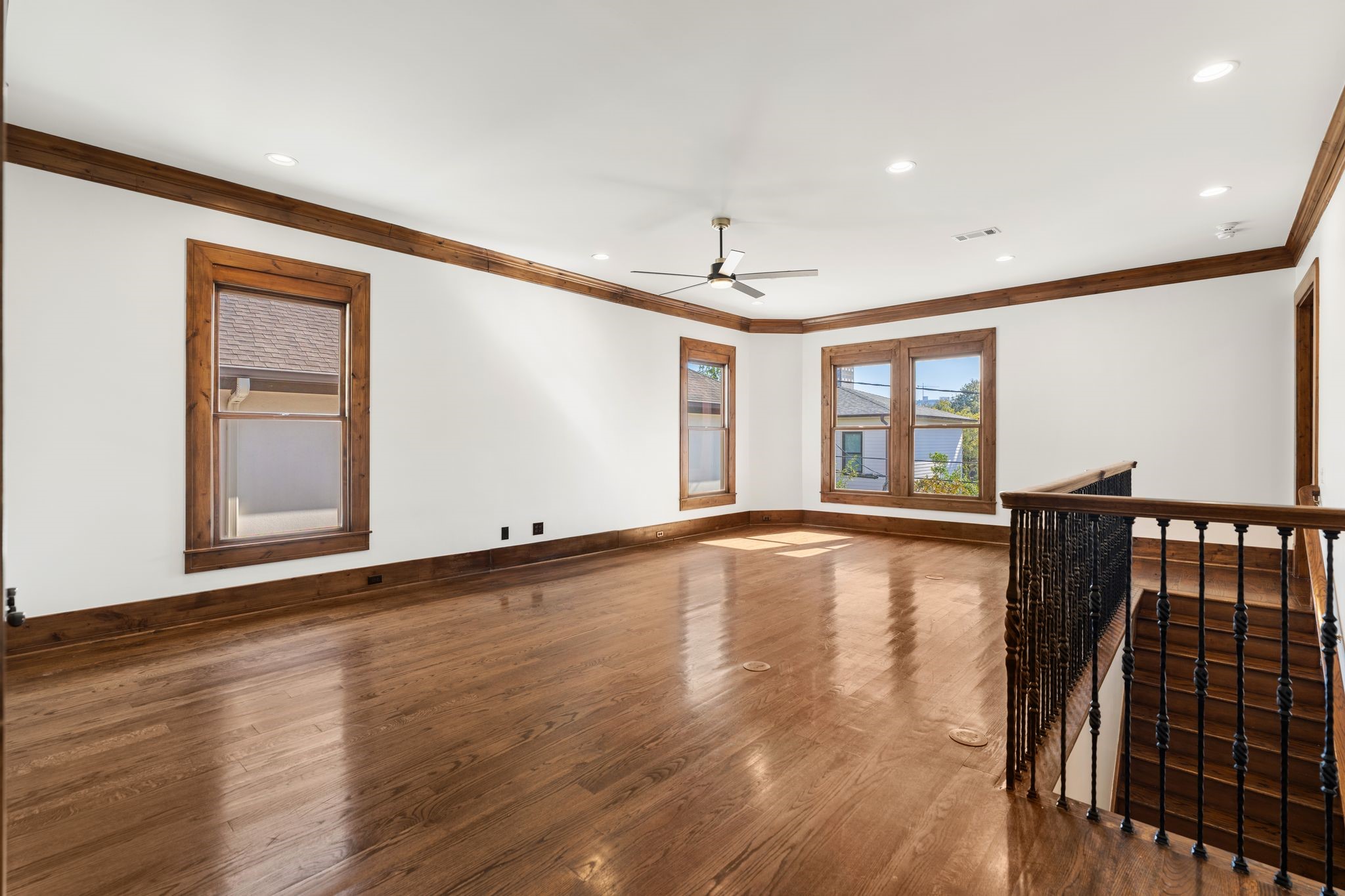 1815 Milford Street Houston, TX 77098 - Photo 24 of 33 GAME ROOM - Huge upstairs flex room with hardwood floors and tons of natural light.