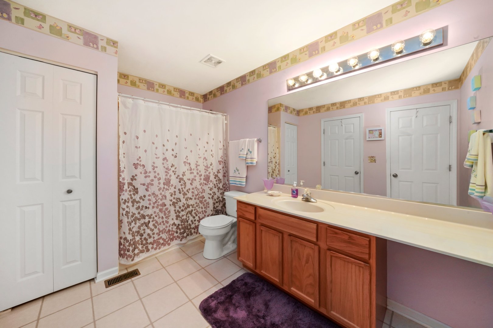 2406 Sheehan Drive Naperville, IL 60564 - Photo 12 of 17 a spacious bathroom with a sink a toilet and a mirror