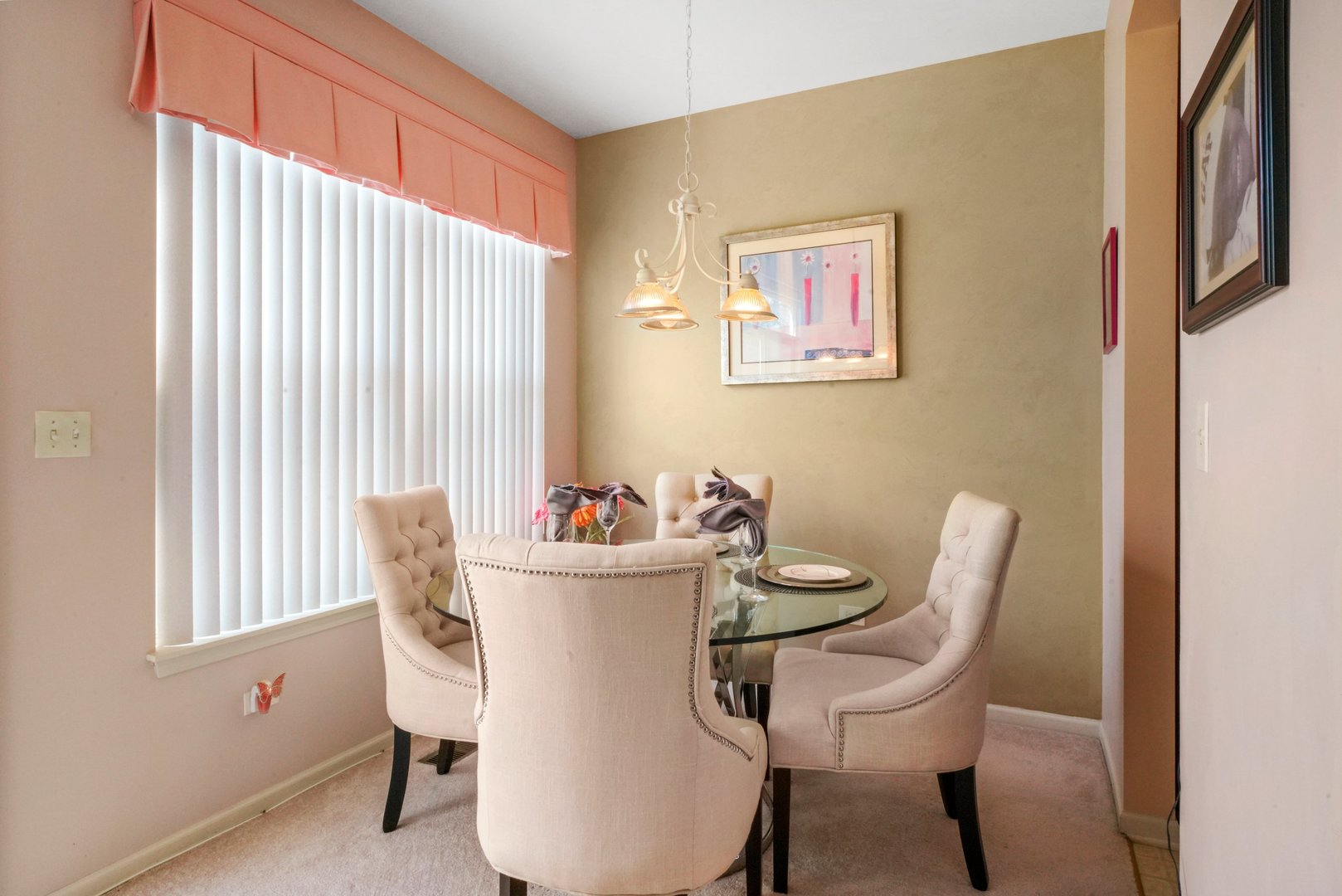2406 Sheehan Drive Naperville, IL 60564 - Photo 5 of 17 a view of a dining room with furniture and a window