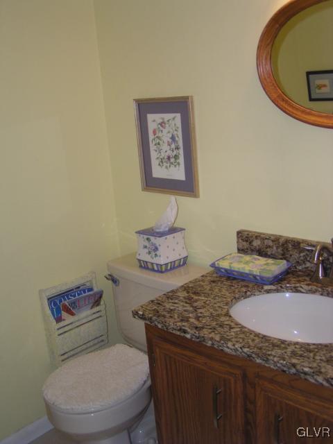 3545 Oakland Road Bethlehem, PA 18020 - Photo 24 of 49 First floor powder room. New granite, fixtures.