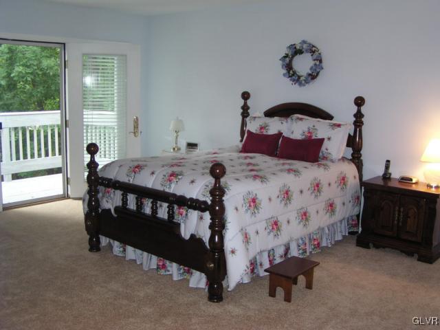 3545 Oakland Road Bethlehem, PA 18020 - Photo 31 of 49 Master bedroom - shows patio doors/deck overlookin