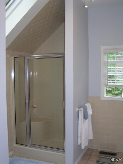 3545 Oakland Road Bethlehem, PA 18020 - Photo 39 of 49 view of shower area, vaulted ceiling. Skylight to