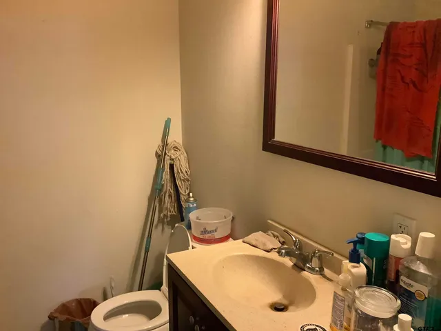 a view of a lounge chairs in the patio