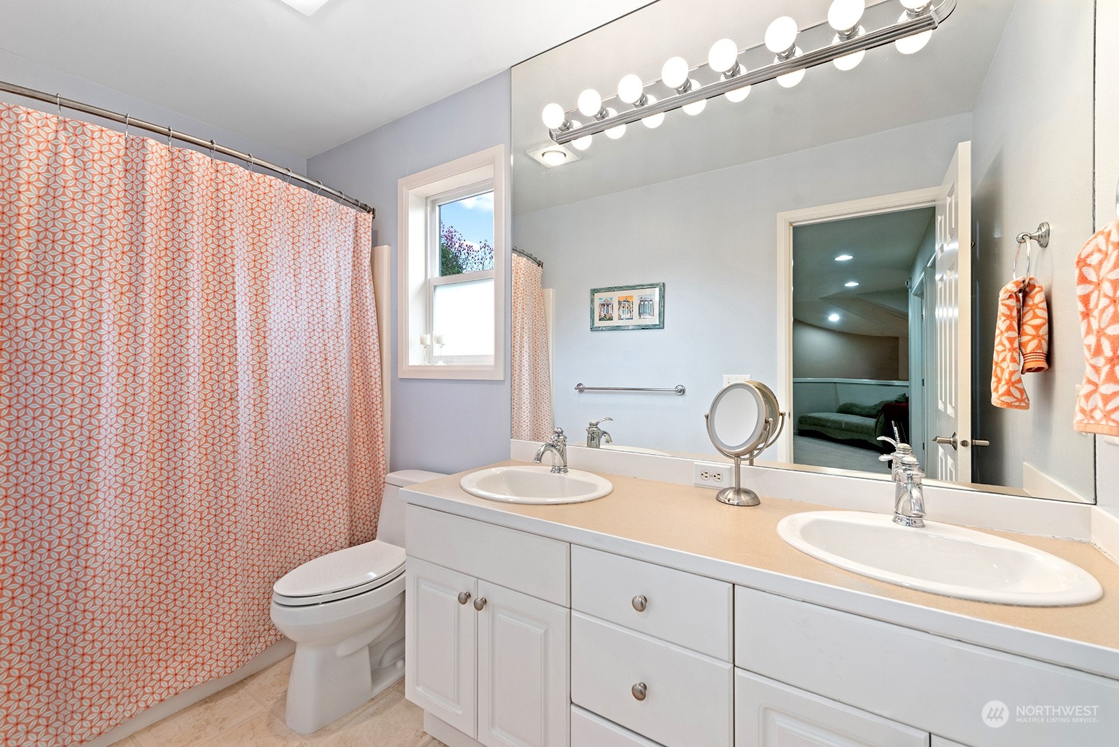 3930 208th Place Southeast Bothell, WA 98021 - Photo 29 of 36 a bathroom with a double vanity sink mirror and toilet