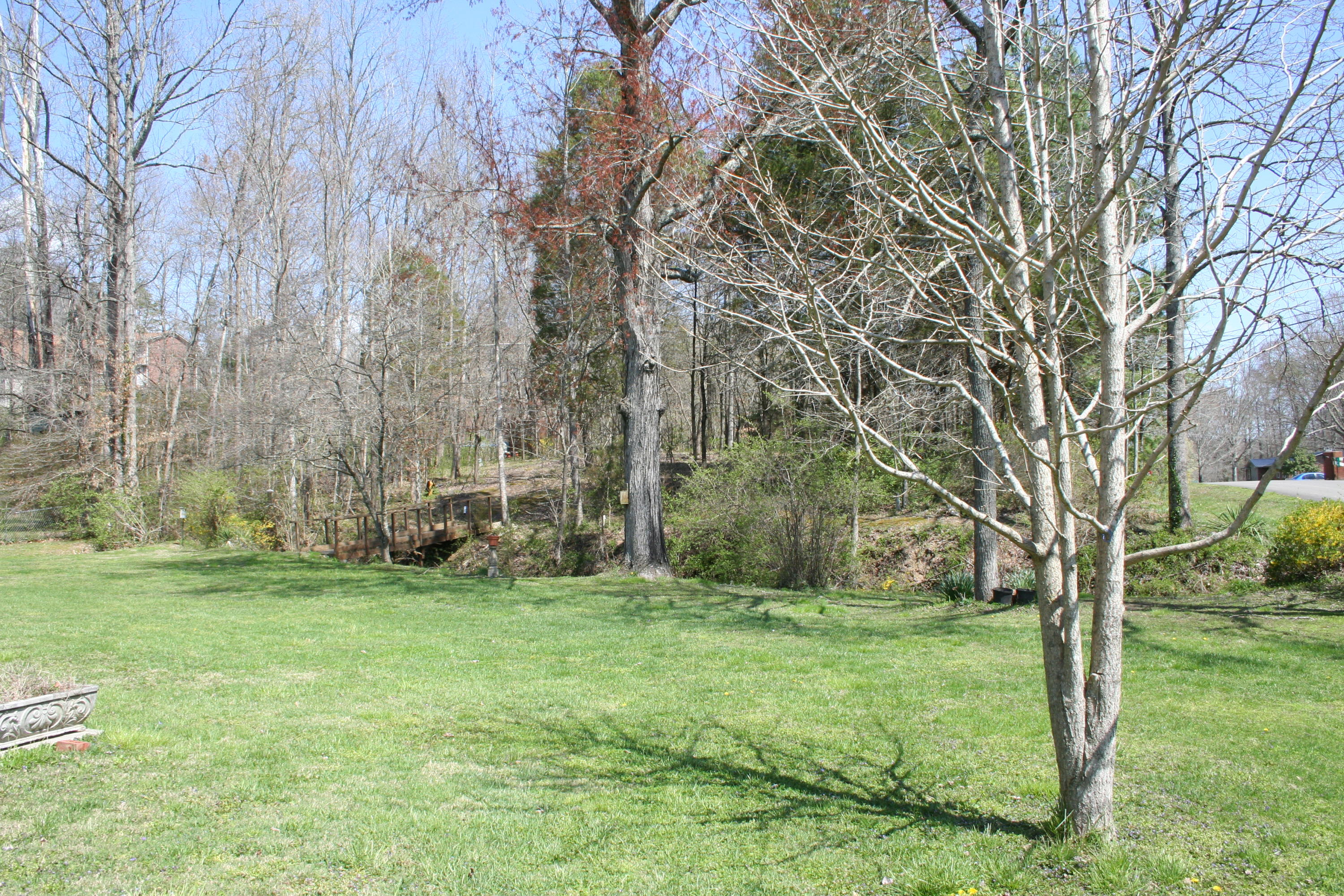 200 Cedar Road Clinton, TN 37716 - Photo 3 of 34 Large Back Yard w/Bridge Over CreekSp