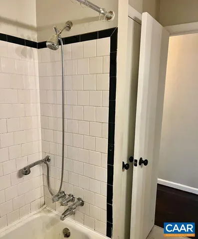 a bathroom with a sink and a shower