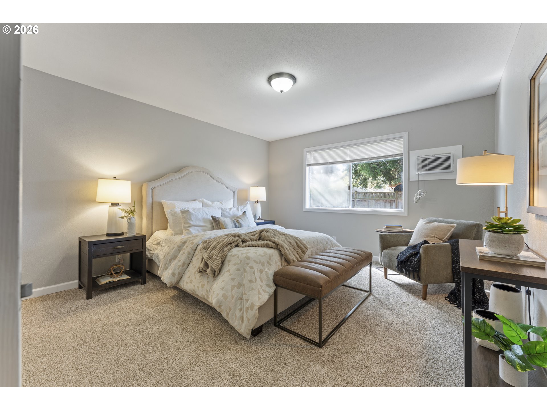 7915 North Exeter Avenue Portland, OR 97203 - Photo 13 of 34 a spacious bedroom with a bed and a window
