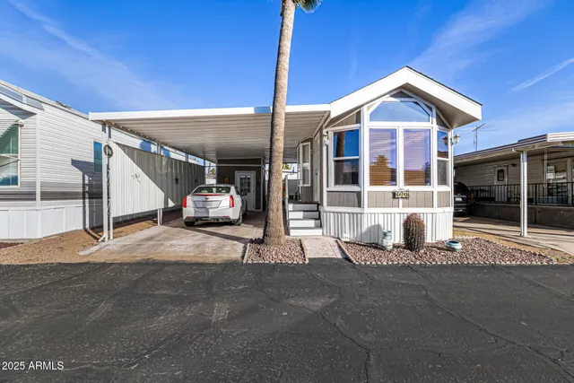 a view of a house with a patio