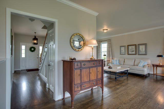3949 Cross Keys Road Mount Crawford, VA 22841 - Photo 10 of 36 a living room with furniture a mirror and wooden floor