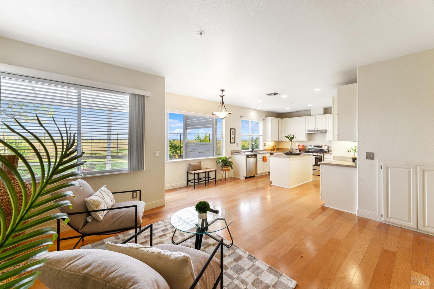 9 Regatta Way Napa, CA 94559 - Photo 6 of 20 a living room with furniture and kitchen view