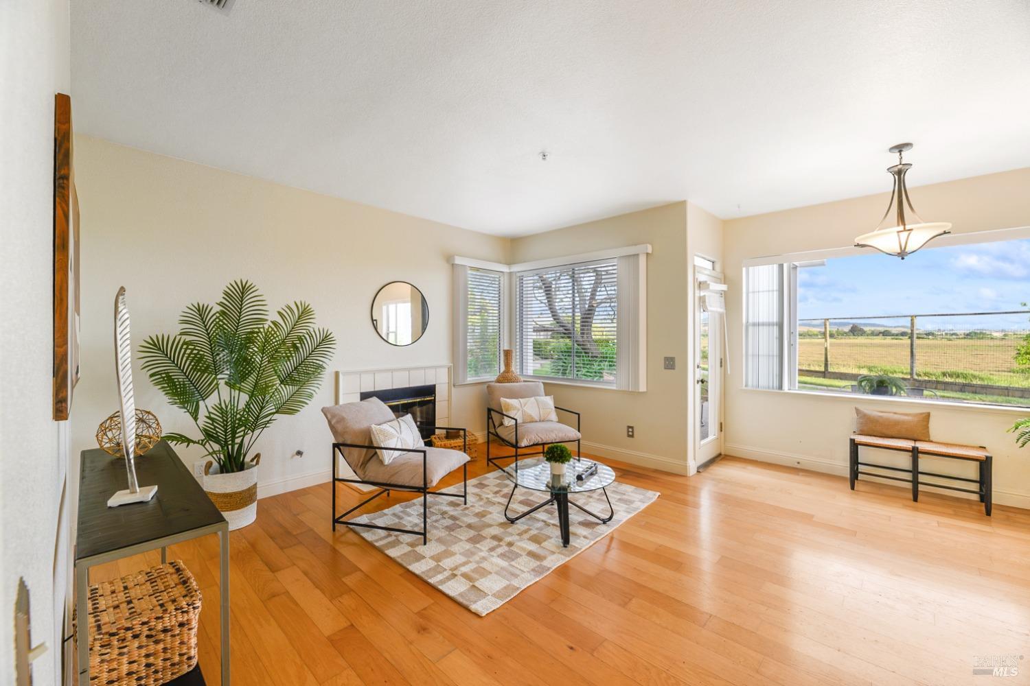 9 Regatta Way Napa, CA 94559 - Photo 8 of 20 a living room with furniture a rug potted plant and a large window