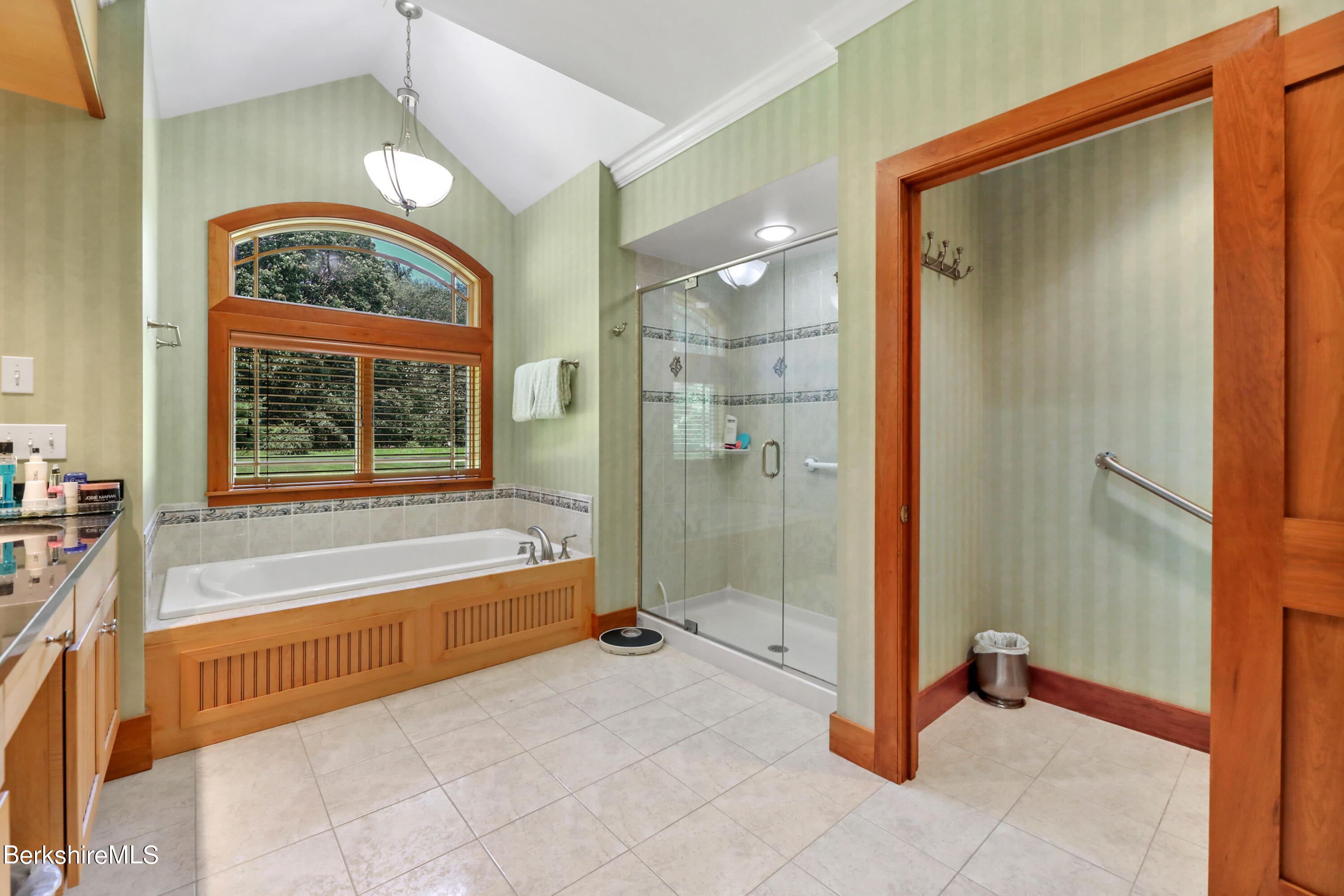 82 Stockbridge Terrace, Unit 82 Lee, MA 01238 - Photo 20 of 64 a spacious bathroom with a large tub and shower