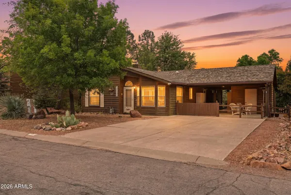 a house view with a outdoor space
