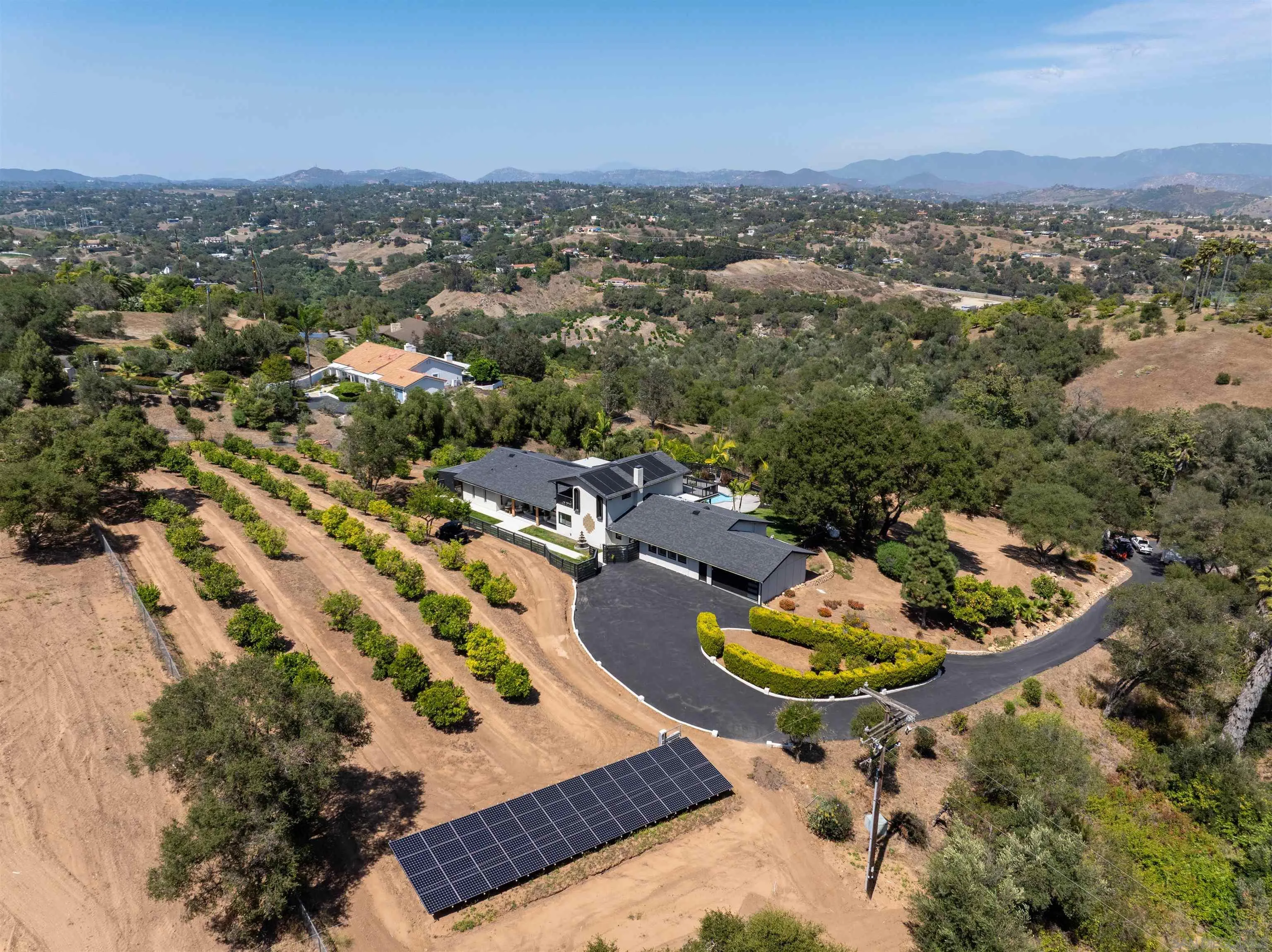 521 Rancho Camino Fallbrook, CA 92028 - Photo 71 of 72 an aerial view of residential houses with outdoor space