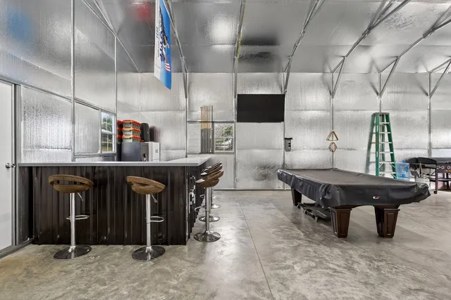 a car parked in garage