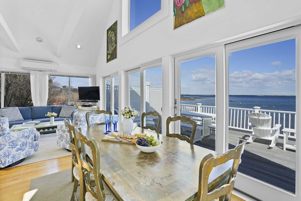 31 The Boulevard Edgartown, MA 02539 - Photo 8 of 39 a view of a dining room with furniture one side kitchen view and wooden floor
