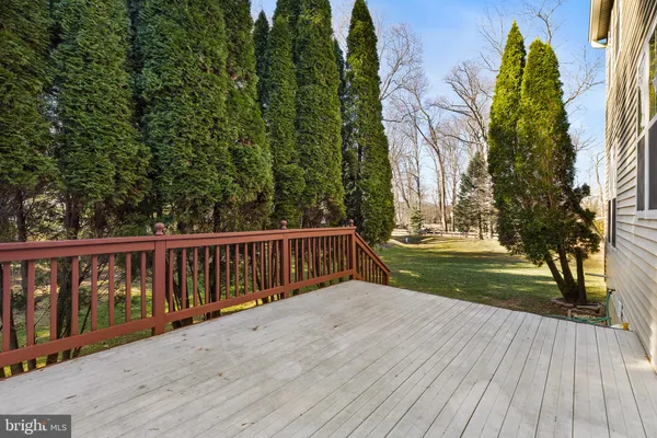 a view of a deck