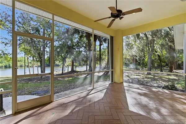 a view of a porch