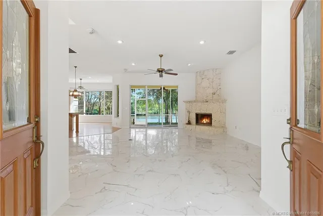 a view of a livingroom with a fireplace