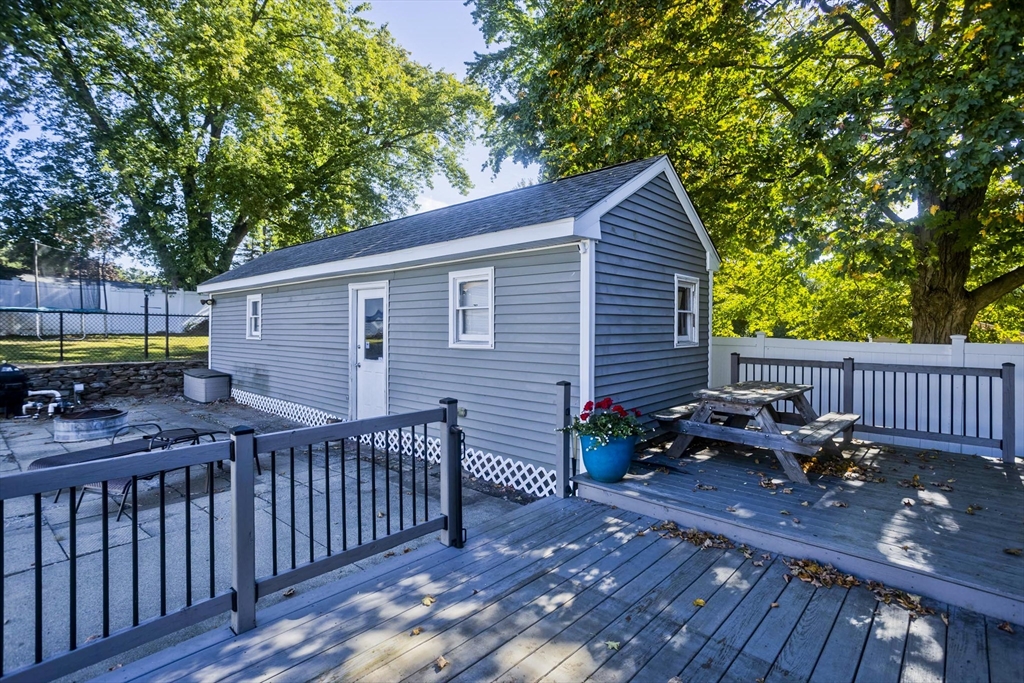 3 Fontaine Street Ludlow, MA 01056 - Photo 40 of 41 a view of a wooden deck with furniture