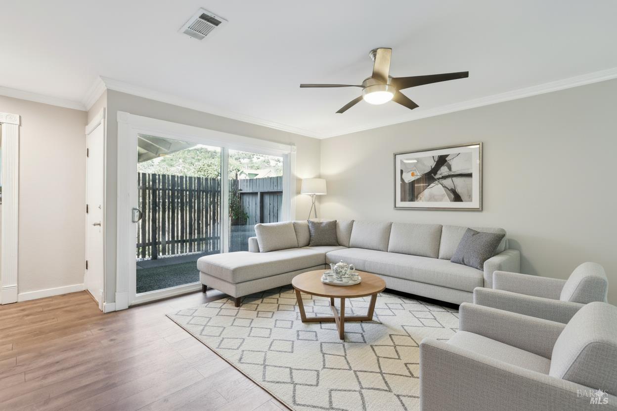 141 Roundtree Boulevard San Rafael, CA 94903 - Photo 1 of 1 a living room with furniture and a large window