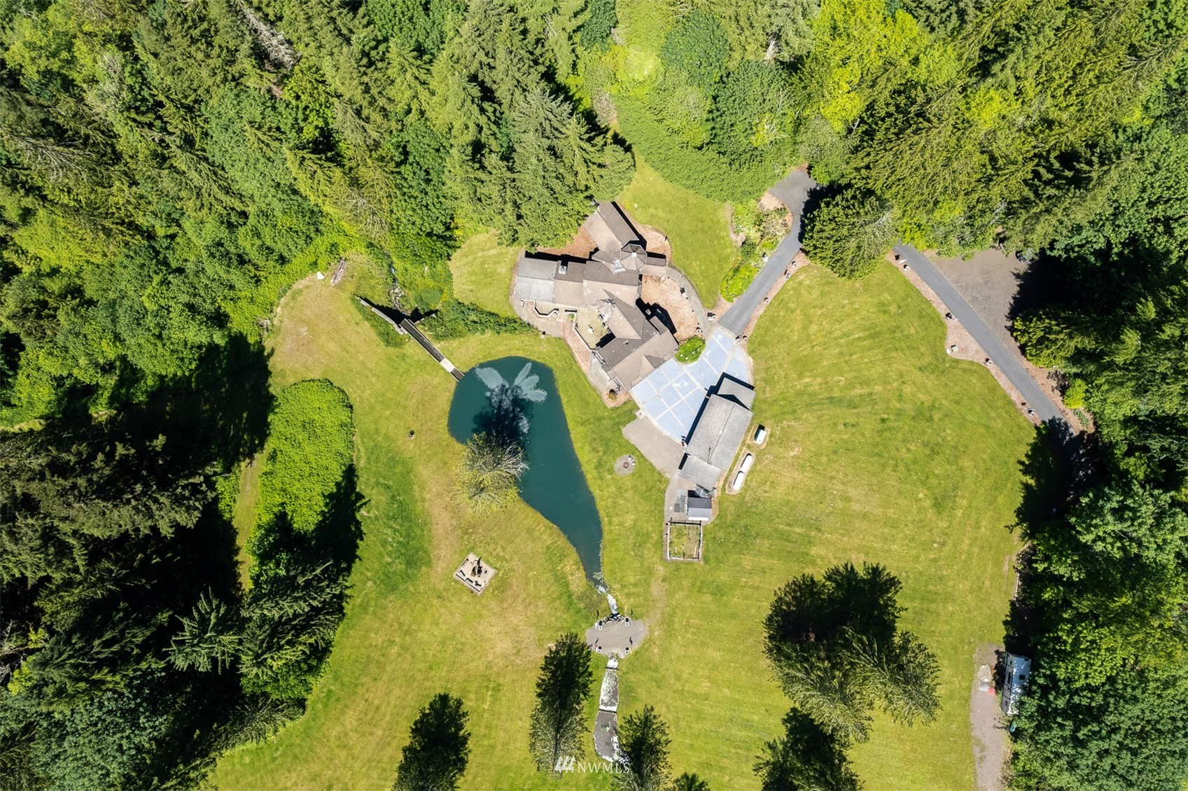 21632 High Rock Road Monroe, WA 98272 - Photo 11 of 40 a aerial view of residential houses with yard