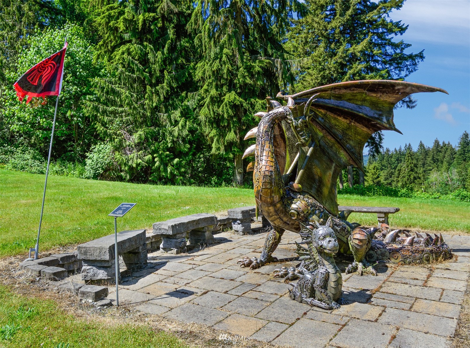 21632 High Rock Road Monroe, WA 98272 - Photo 12 of 40 a view of a table and chairs under an umbrella