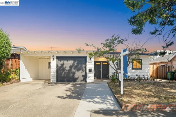 a view of a house with a patio
