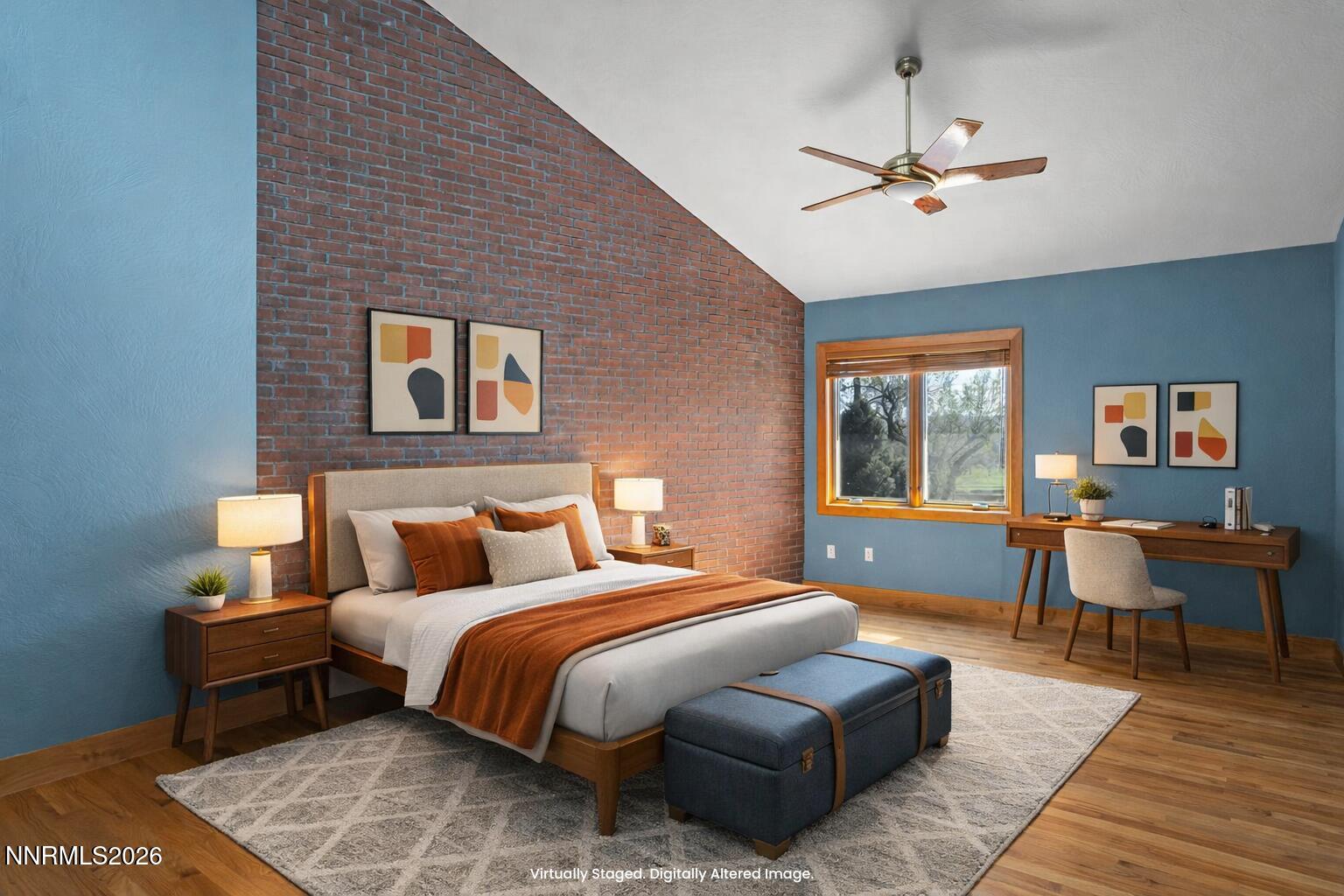 2425 Foley Way Reno, NV 89509 - Photo 45 of 73 a bedroom with a bed and wooden floor