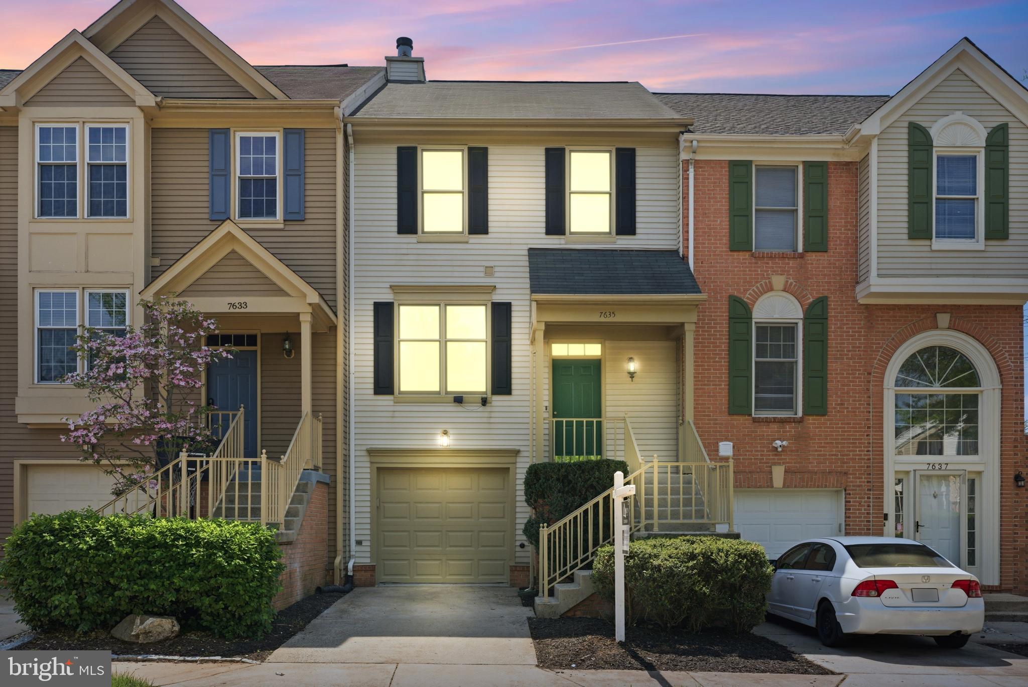 a front view of a house