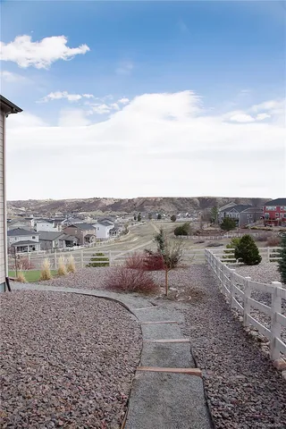 a view of a lake with mountains in the background