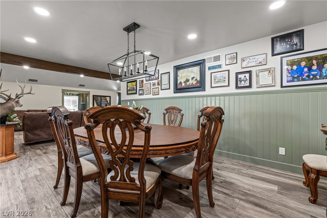 750 Leming Avenue Overton, NV 89040 - Photo 32 of 82 This dining room offers a comfortable atmosphere for gatherings with family and friends.