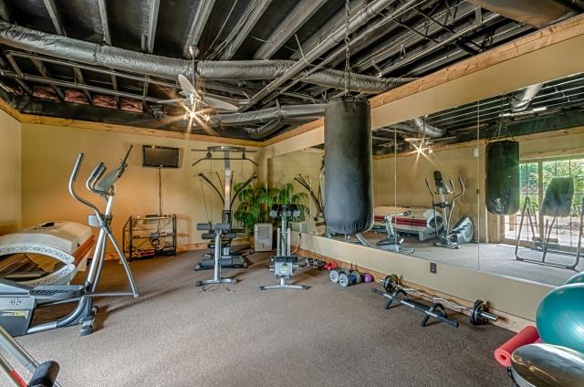 600 Bruce Road Dickson, TN 37055 - Photo 15 of 20 The basement also offers this spacious home gym, with mirrored wall.