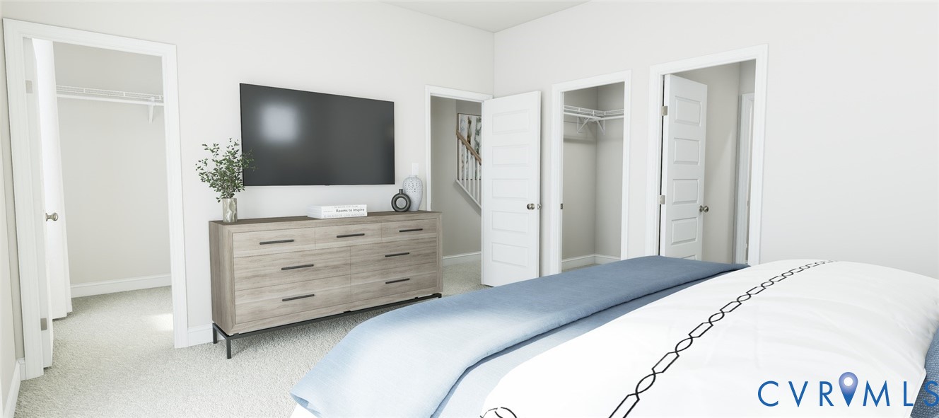 16041 Aspect Way Midlothian, VA 23113 - Photo 17 of 39 a bedroom with a bed and a flat screen tv