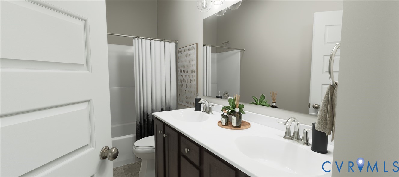 16041 Aspect Way Midlothian, VA 23113 - Photo 21 of 39 a bathroom with a sink and a mirror