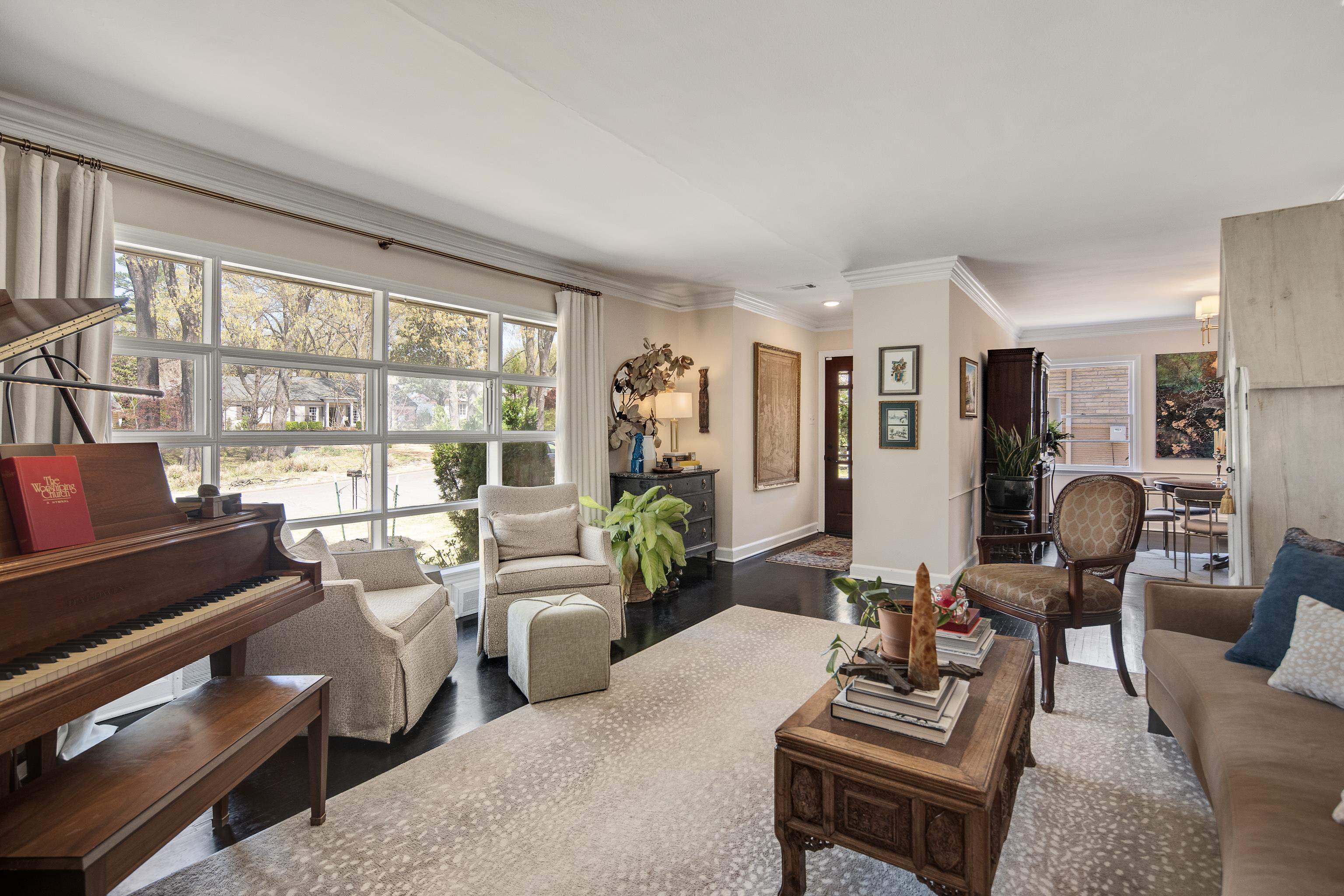 4063 Minden Road Memphis, TN 38117 - Photo 7 of 35 a living room with furniture large windows and wooden floor