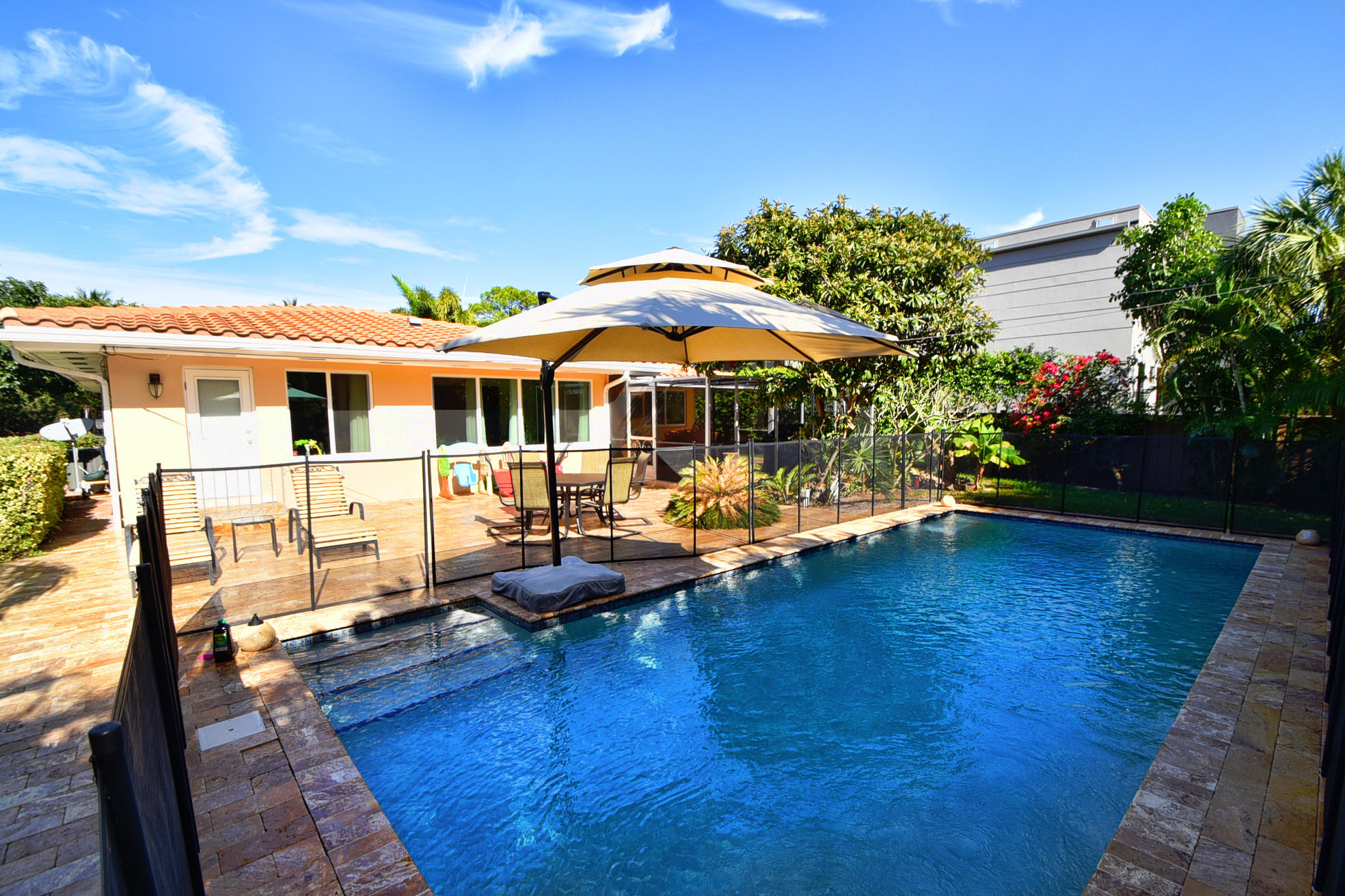 400 Northeast 2nd Street Boca Raton, FL 33432 - Photo 22 of 40 a view of a swimming pool with a patio