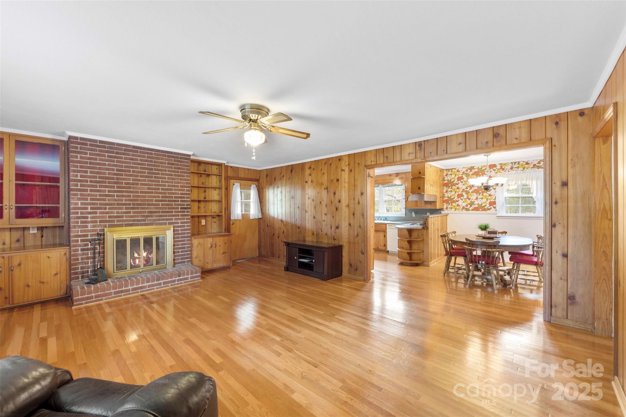 458 Roy Eaker Road Cherryville, NC 28021 - Photo 13 of 33 a living room with furniture and a fireplace