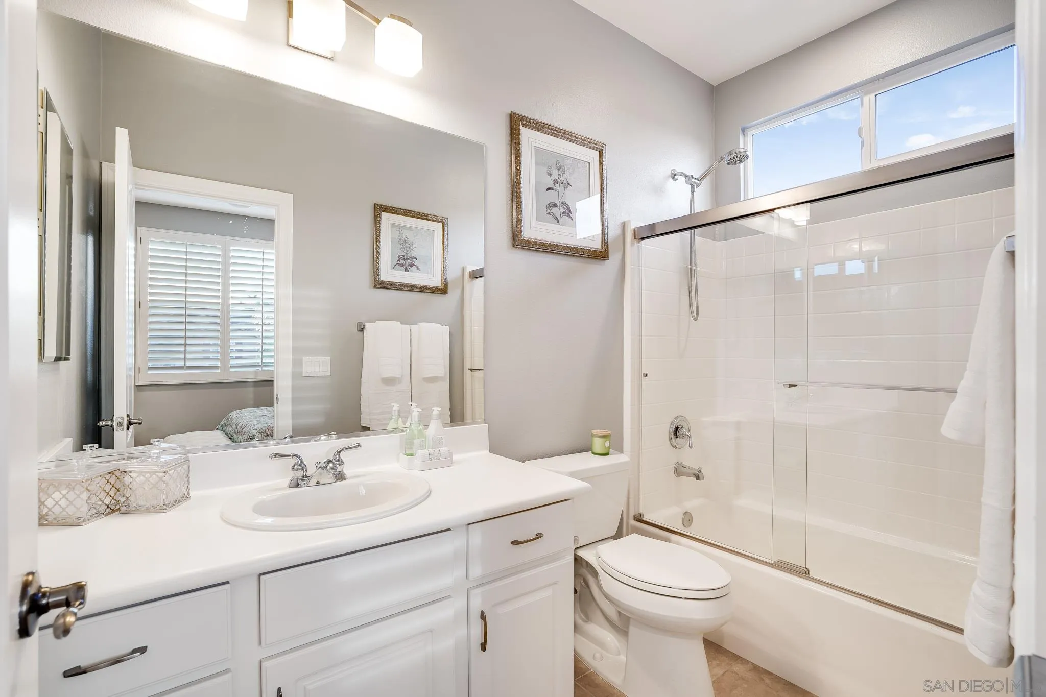 16375 Cayenne Ridge Road San Diego, CA 92127 - Photo 26 of 35 a bathroom with a sink toilet and shower