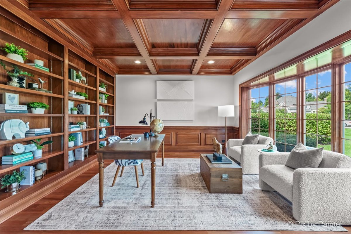 39W599 Walt Whitman Road St. Charles, IL 60175 - Photo 5 of 74 a living room with furniture and a book shelf