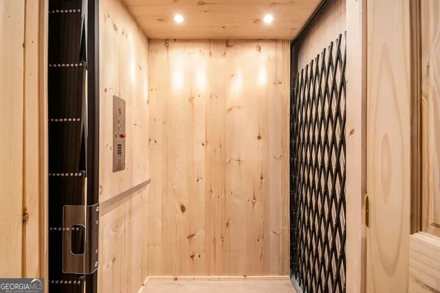 a view of a bathroom with a shower