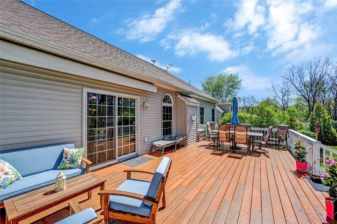 112 Michaels Run Road Stroudsburg, PA 18360 - Photo 57 of 69 The deck features approx. 450' sf of outdoor living space.