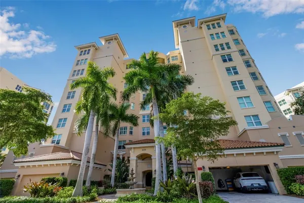 a car parked in front of a building