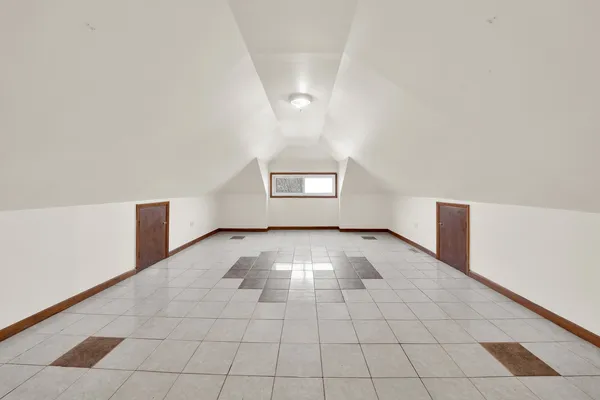 a view of a black and white wall