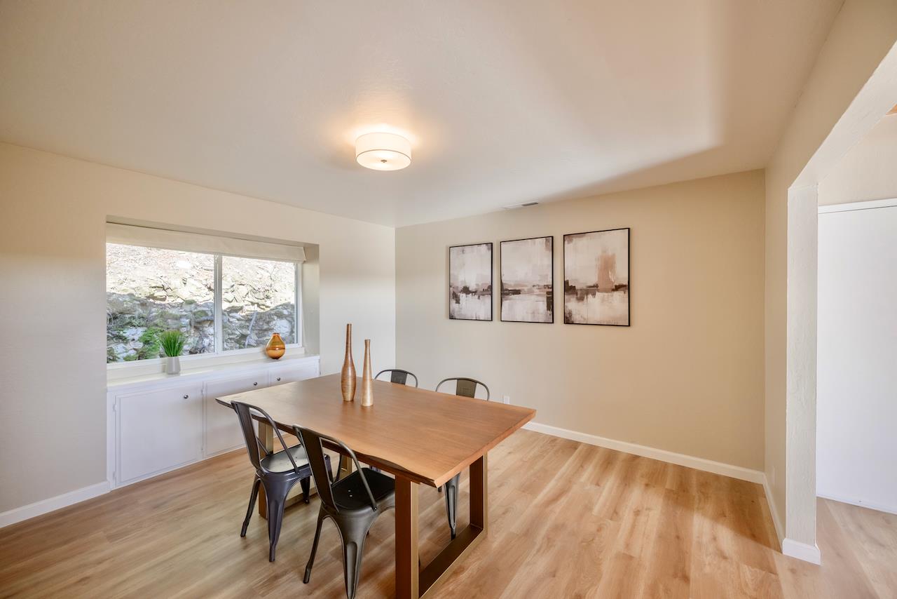 155 Rabbits Run Road Santa Cruz, CA 95060 - Photo 25 of 113 a view of a dining room with furniture window and outside view