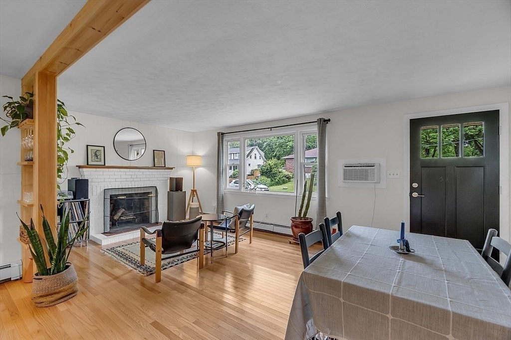 33 Wendover Road Worcester, MA 01606 - Photo 10 of 42 a living room with furniture and a fireplace