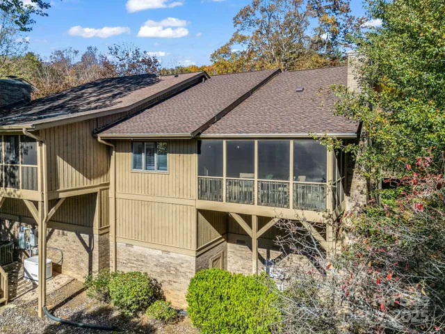 a house view with a garden space
